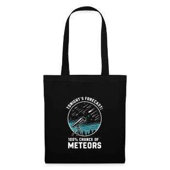 Stargazing And Meteor Shower Enthusiast - Stoffbeutel - Schwarz - Vorne