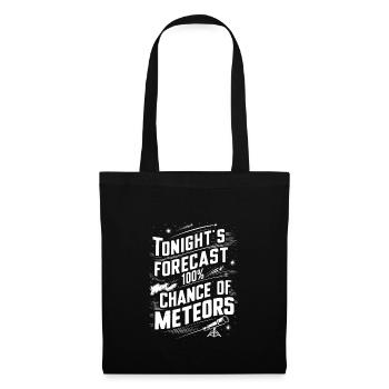 Stargazing And Meteor Shower Enthusiast - Stoffbeutel - Schwarz - Vorne