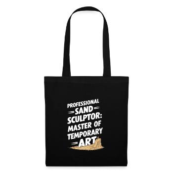 Professional sand sculptors on the beach at the - Tote Bag - black - Front
