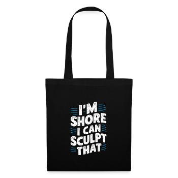 Professional sand sculptors on the beach at the - Tote Bag - black - Front