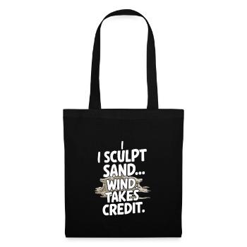 Professional sand sculptors on the beach at the - Tote Bag - black - Front