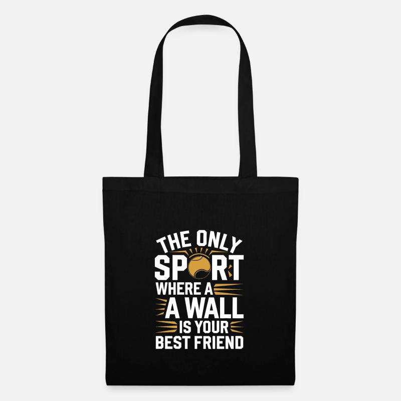Squash Passion Squash Sport for Squash - Tote Bag - black