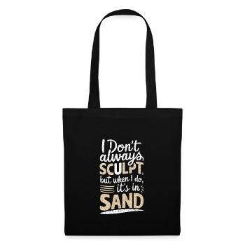 Professional sand sculptors on the beach at the - Tote Bag - black - Front