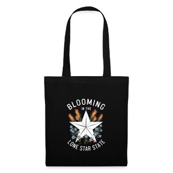 Texas Fleurs sauvages Saison Champs Fleurs Texas - Sac en tissu - noir - Devant
