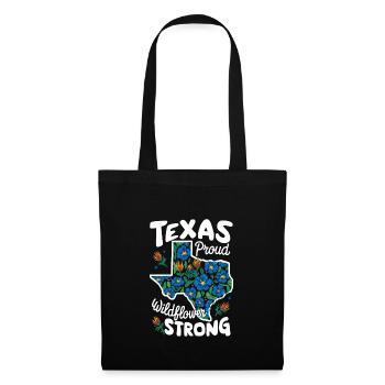 Texas Fleurs sauvages Saison Champs Fleurs Texas - Sac en tissu - noir - Devant