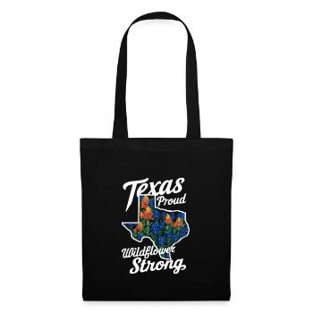 Texas Fleurs sauvages Saison Champs Fleurs Texas - Sac en tissu - noir - Devant
