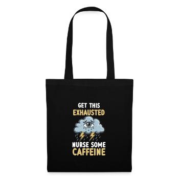 Exhaustion and burnout in overworked people - Tote Bag - black - Front