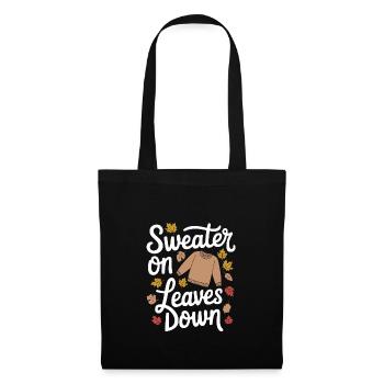 Flamboiement de couleurs automnal pour les amoureux de la nature et - Sac en tissu - noir - Devant