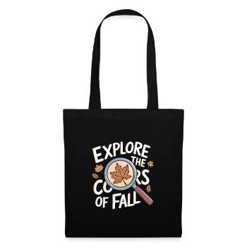 Flamboiement de couleurs automnal pour les amoureux de la nature et - Sac en tissu - noir - Devant