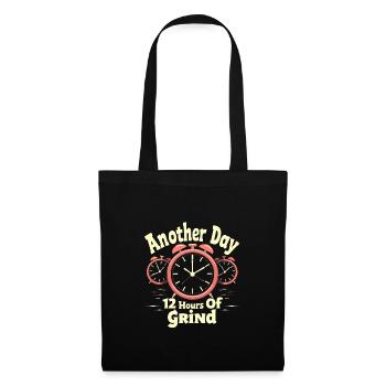 Agitation entrepreneuriale et bourreau de travail en affaires - Sac en tissu - noir - Devant