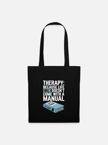 Mental Health Advocate Therapy Support Emotional - Stoffbeutel - Schwarz