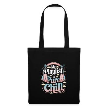 Chill Vibes Amateur de musique décontractée Relaxante - Sac en tissu - noir - Devant