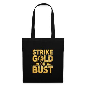 Extraction de l’or Exploitation minière Histoire Aventure Prospecteur - Sac en tissu - noir - Devant