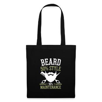 Funny Beard Humor for Beard Enthusiasts and Lovers - Tote Bag - black - Front