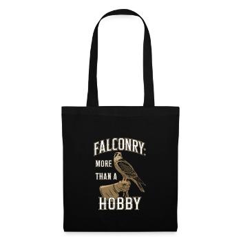 Explorez l’art de la fauconnerie avec de magnifiques oiseaux - Sac en tissu - noir - Devant
