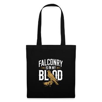 Explorez l’art de la fauconnerie avec de magnifiques oiseaux - Sac en tissu - noir - Devant