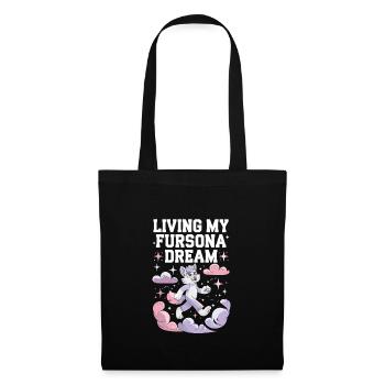 Furry Fandom Enthusiast Cosplay Fun and Fursuiting - Stoffbeutel - Schwarz - Vorne