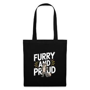 Furry Fandom Enthusiast Cosplay Fun and Fursuiting - Stoffbeutel - Schwarz - Vorne