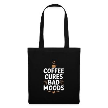 Embrassez la vie du café avec humour et enthousiasme - Sac en tissu - noir - Devant