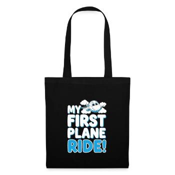 My First Plane Ride First Time Flying Adventure - Stoffbeutel - Schwarz - Vorne