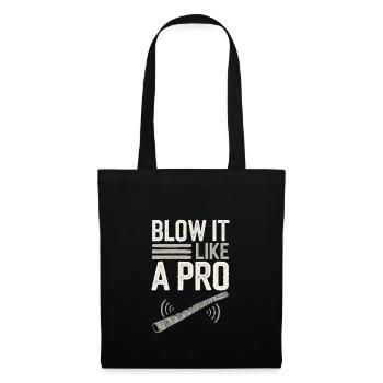 Didgeridoo Player Embracing Aboriginal Instrument - Tote Bag - black - Front