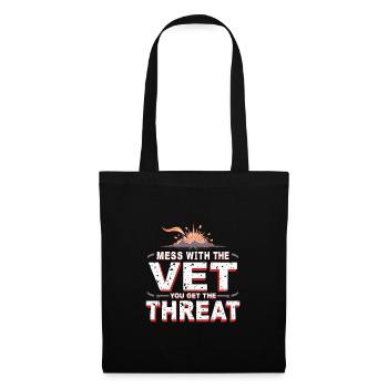Honor Veterans Day with Patriotism and Military - Tote Bag - black - Front