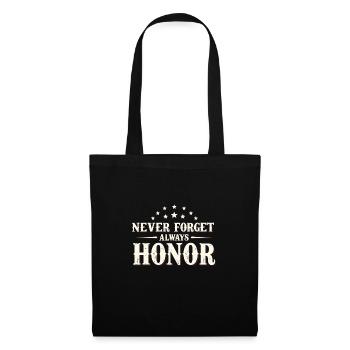 Honor Veterans Day with Patriotism and Military - Tote Bag - black - Front
