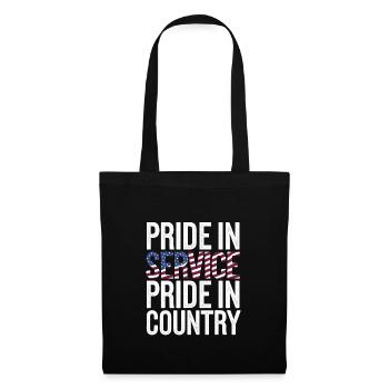 Honorez la Journée des anciens combattants avec le patriotisme et l’armée - Sac en tissu - noir - Devant