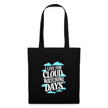 Observateur de tempêtes et météorologue amateur de météo - Sac en tissu - noir - Devant