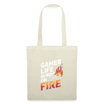 Gaming Leben für Gaming Enthusiasten und Retro - Stoffbeutel - Natur - Vorne
