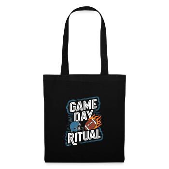 L’heure de l’atterrissage pour les fans de football et - Sac en tissu - noir - Devant