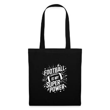 Touchdown Zeit Für Football Fans und - Stoffbeutel - Schwarz - Vorne