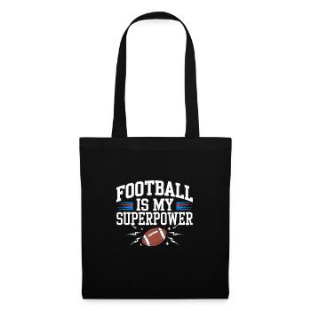 L’heure de l’atterrissage pour les fans de football et - Sac en tissu - noir - Devant