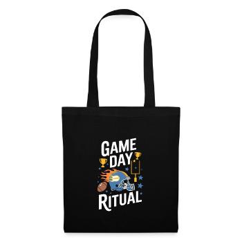 L’heure de l’atterrissage pour les fans de football et - Sac en tissu - noir - Devant