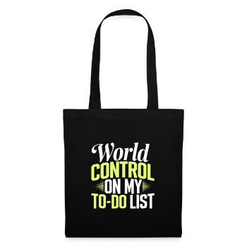 Conspiration mondiale du Nouvel Ordre Mondial - Sac en tissu - noir - Devant