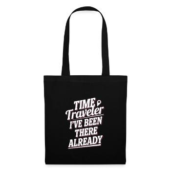 Passionné de science-fiction et de voyage dans le temps - Sac en tissu - noir - Devant