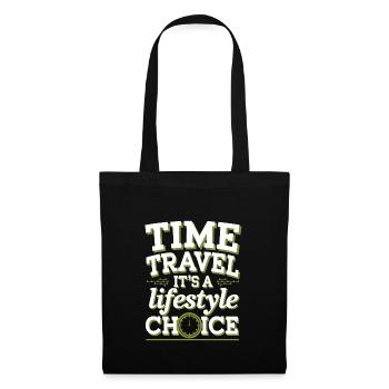 Passionné de science-fiction et de voyage dans le temps - Sac en tissu - noir - Devant