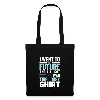 Passionné de science-fiction et de voyage dans le temps - Sac en tissu - noir - Devant