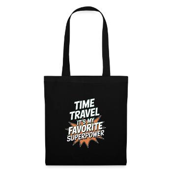 Passionné de science-fiction et de voyage dans le temps - Sac en tissu - noir - Devant