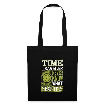 Passionné de science-fiction et de voyage dans le temps - Sac en tissu - noir - Devant
