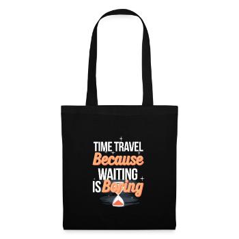 Passionné de science-fiction et de voyage dans le temps - Sac en tissu - noir - Devant