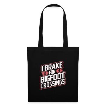 Bigfoot Believer Sasquatch Cryptid Forest Creature - Tote Bag - black - Front