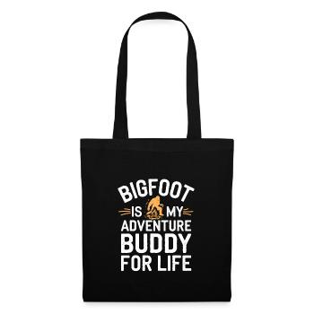Bigfoot croyant Sasquatch Cryptide Créature de la forêt - Sac en tissu - noir - Devant