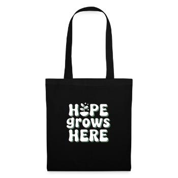 Optimisme climatique, Jour de la Terre, Durabilité - Sac en tissu - noir - Devant