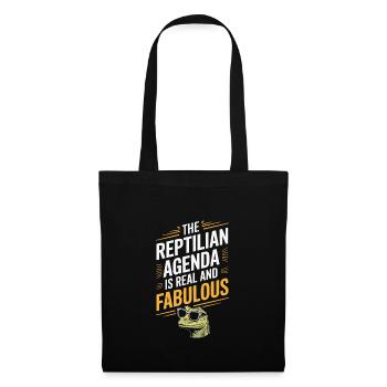 Lézard Peuple Reptile Conspiration Et Secret - Sac en tissu - noir - Devant