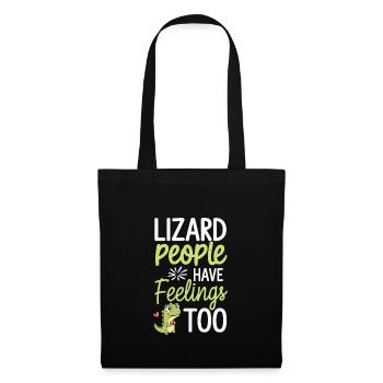 Lézard Peuple Reptile Conspiration Et Secret - Sac en tissu - noir - Devant