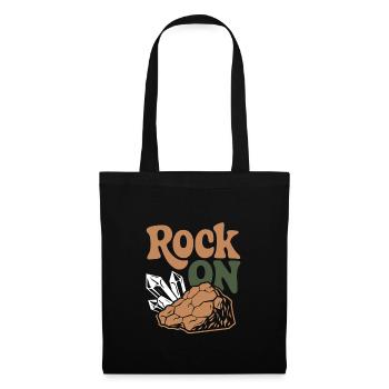 Passionné de collecte de géologie et de - Sac en tissu - noir - Devant