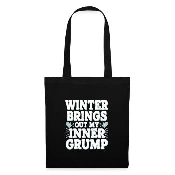 Winter-grumpy-cold-weather-complaints - Tote Bag - black - Front