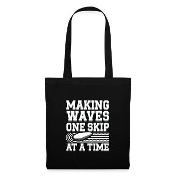 Stone jumping, stone jumping, outdoor hobby stone - Tote Bag - black - Front