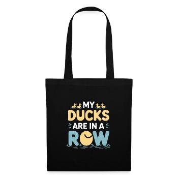propriétaires de canards domestiques, amoureux des canards, - Sac en tissu - noir - Devant